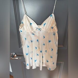 La SENZA Cream and Blue Heart Chemise